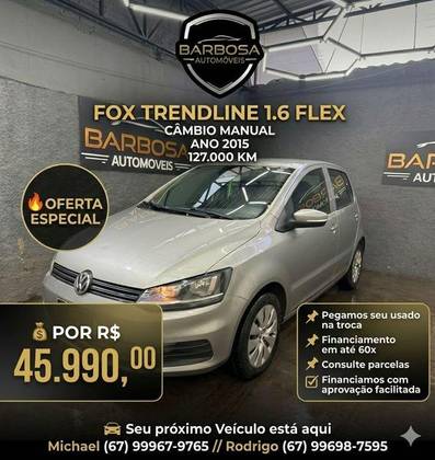 VOLKSWAGEN FOX 1.6 MSI TRENDLINE 8V FLEX 4P MANUAL